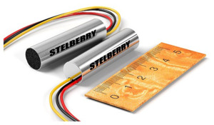 M-10 STELBERRY, Высокочувствительный активный микрофон с постоянным коэффициентом усиления. Металлический корпус, ветровая защита - вставка из акустического поролона, акустическая дальность до 8 м, диапазон частот 100…6100 Гц, длина линии до 300 м, питани
