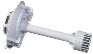 Извещатель пожарный дымовой оптический двухточечный ИП-2.4 (СП-2.4), для разделённых пространств, содержит два независимых сенсора контролирующих уровень удельной оптической плотности воздуха в пространстве за подвесным потолком и в основном помещении