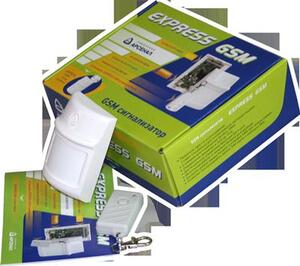 EXPRESS GSM, áåñïðîâîäíîé GSM ñèãíàëèçàòîð. Îïðåäåëÿåò äâèæåíèå, ñîîáùàåò îá ýòîì íà ìîáèëüíûé òåëåôîí.