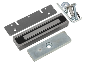 Замок электромагнитный ML-200K Premium Grey влагозащищенный, усилие удержания 200 кг, поставляется с уголком, cерый AT-13142 AccordTec