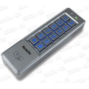 FE-Code всепогодная кодонаборная панель со встроенным считывателем карт Em-marine. До 1000 паролей и держателей карт,  две зоны открытия. Режимы доступа: Код/карта/код+карта