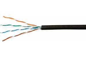 SIBLAN U/UTP витая пара категории 5e, 4 пары, 24AWG, медь, для внешней прокладки (-40C° +60C°), PE,